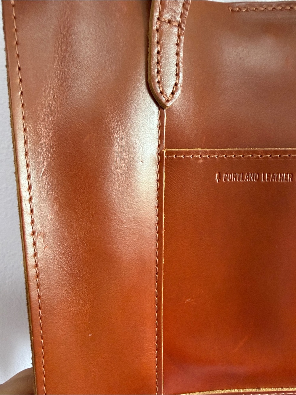 Portland Leather Lola Crossbody Tote- Madrone - Picture 3 of 16